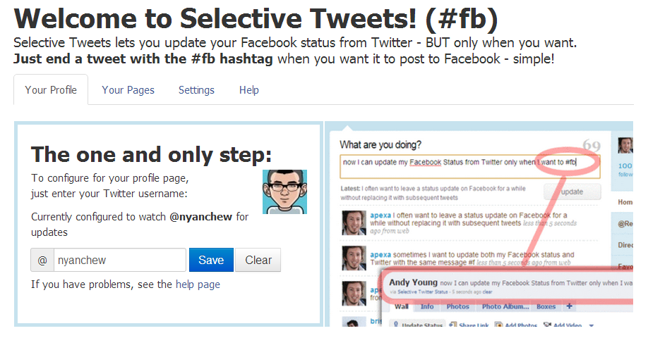 Selective TweetでTweetをFacebookにも投稿できるようにした