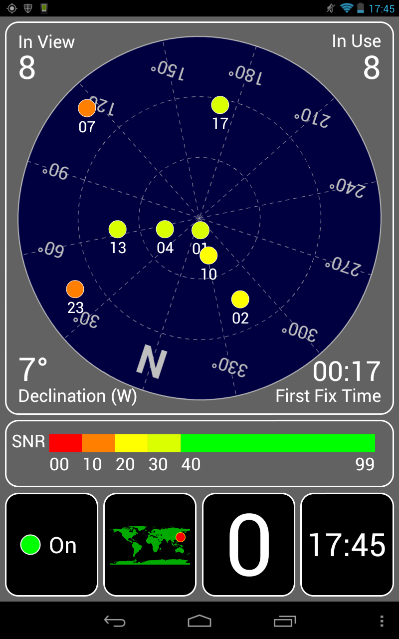 Nexus7で準天頂衛星みちびき対応を確認